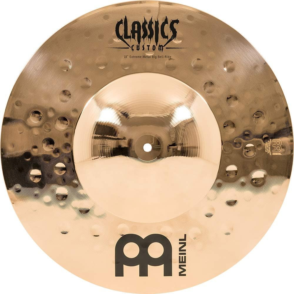 Meinl 18" Big Bell Ride Cymbal - Classics Custom Extreme Metal - Made in Germany, (CC18EMBBR-B)