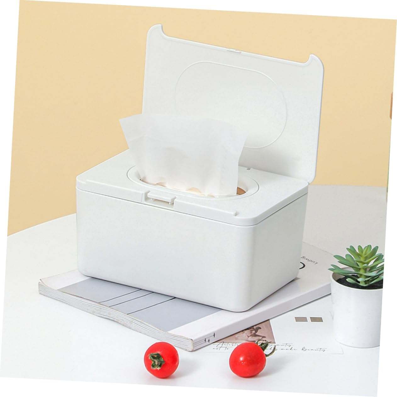 MAGICLULU Wipes Dispenser Plastic Wipe Holder Tissue Container Modern Style Tissue Box Bathroom Storage Organisation image number 5