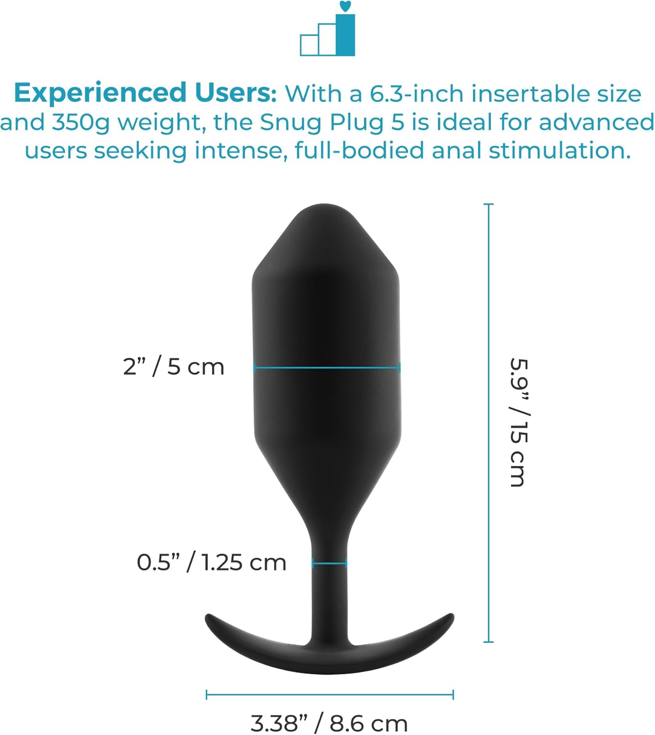 B-Vibe SNUG PLUG 5 BLACK