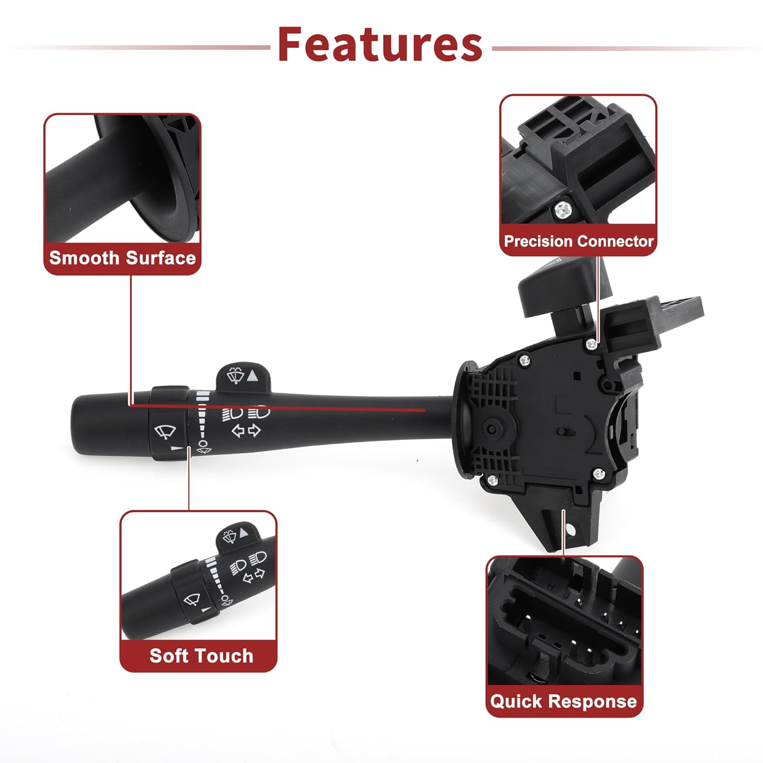 X AUTOHAUX Steering Column Turn Signal Switch Lever Multifunction Combination Switch for Chevrolet Silverado 1500 for GMC Sierra 1500 No.15849313 image number 5