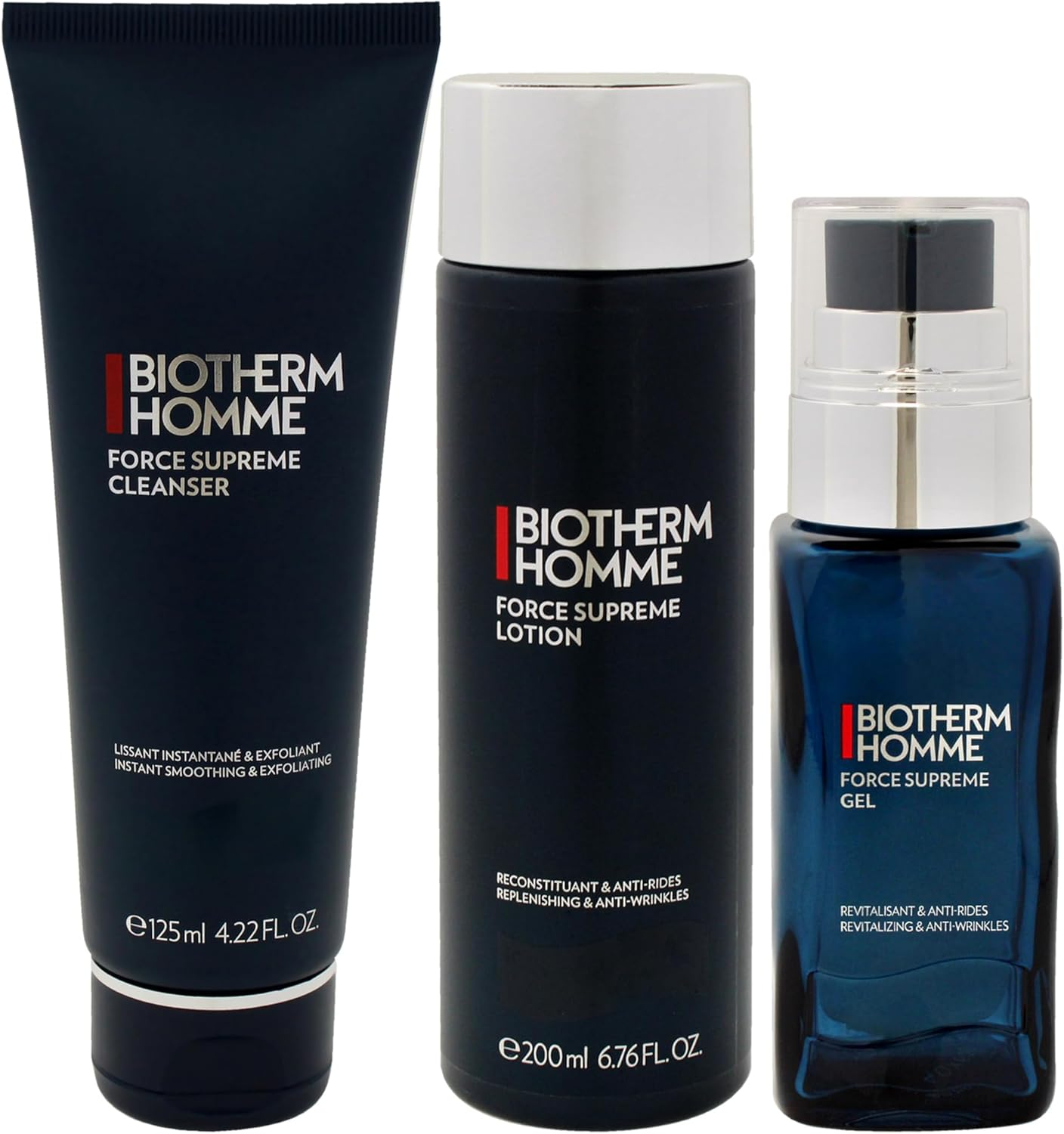 Biotherm Homme Force Supreme Power Set by Biotherm for Men - 3 Pc 4.2Oz Force Supreme Cleanser, 6.7Oz Force Supreme Lotion, 1.69Oz Force Supreme Gel image number 2
