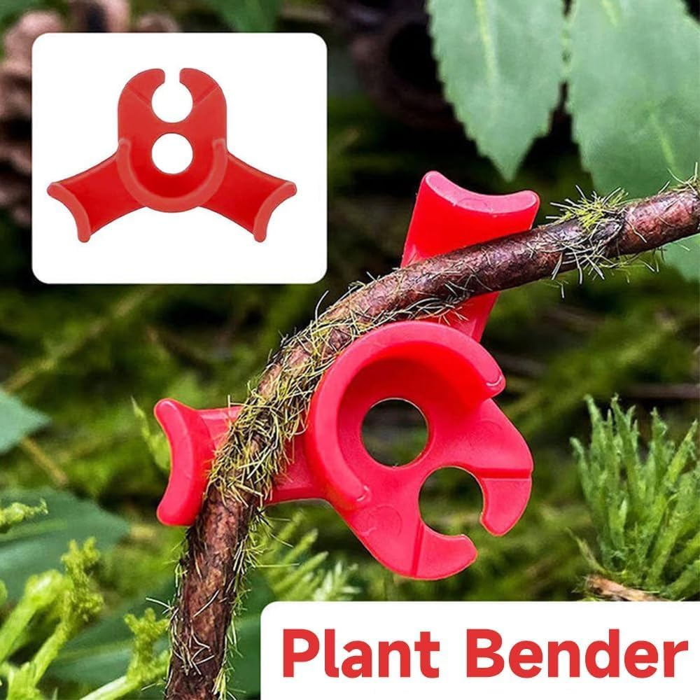 Plant Training Clips 90 Degrees Stem Trainer Clips, 40 Pieces Plants Bud Bender,Low-Stress Plants Training Clip,90&deg; Planting Stem Bender Low Stress Planting Branch Trainer Clips for Flower, Red image number 3