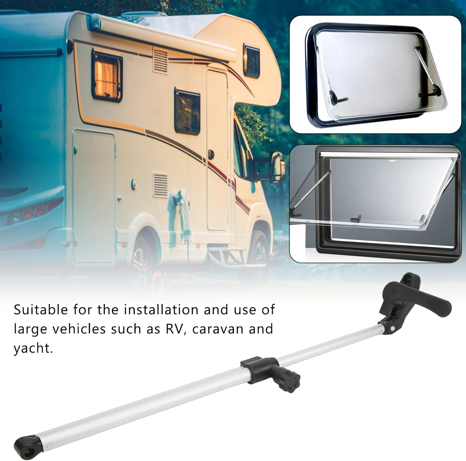 2Pcs RV Window Lift Strut, Aluminium Alloy RV Window Lid Support, 310‑435Mm RV Window Strut for Motorhome Trailer image number 3