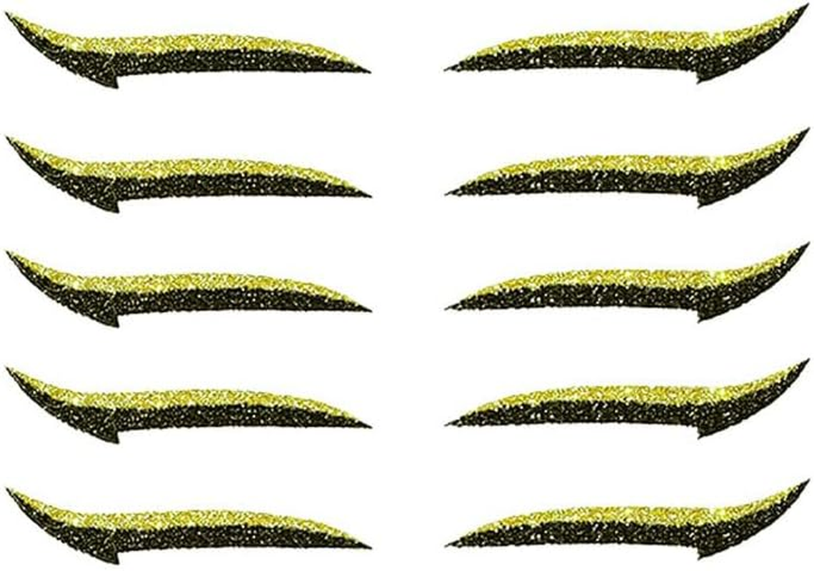 AIMALL Quick-Apply Reusable Eyeliner Stickers - Waterproof Glitter Eye Makeup with Self-Adhesive Design, for Every Occasion, Long-Lasting Cosmetic Eye Enhancers