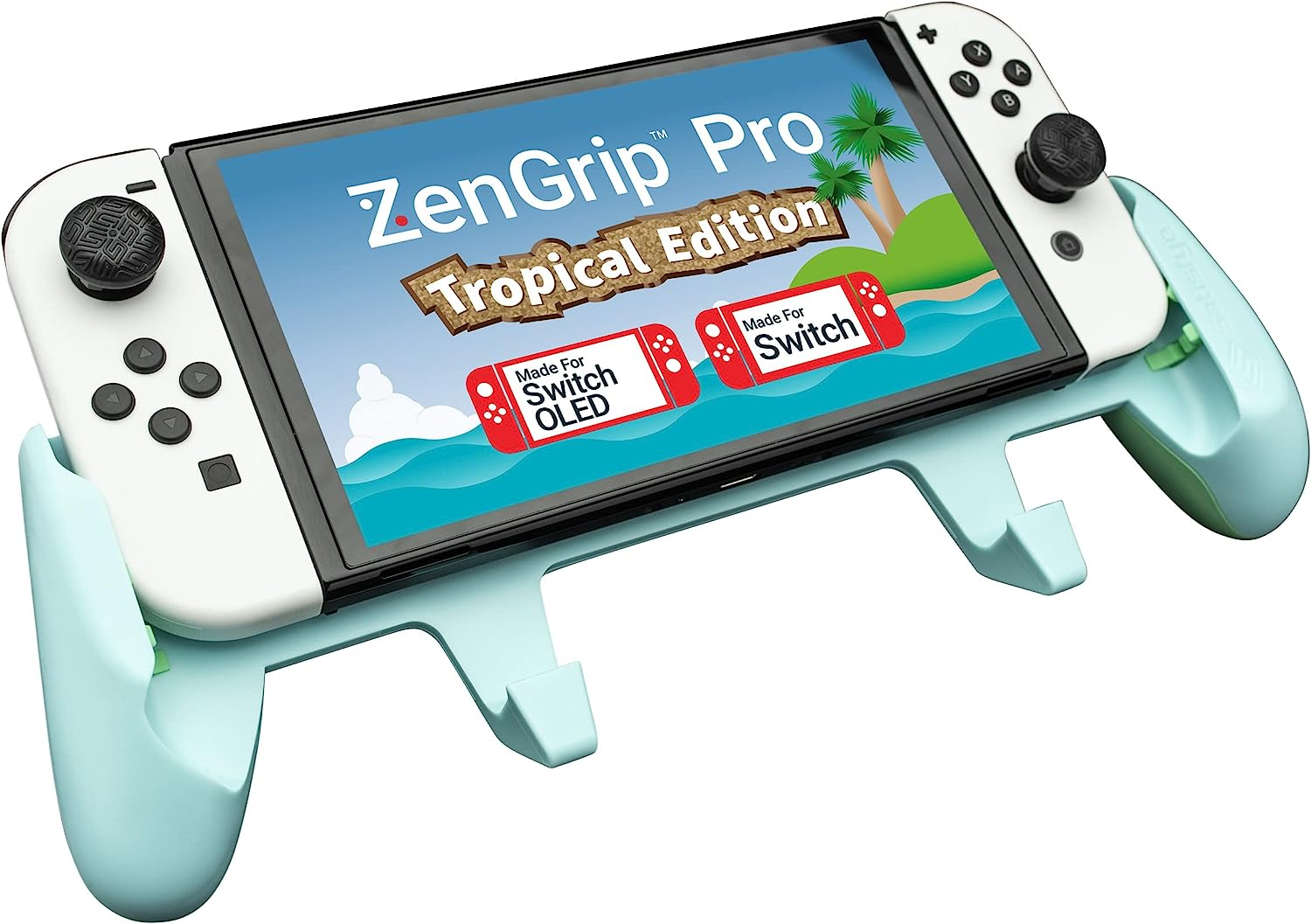 Satisfye - Zengrip Pro Gen 3 OLED, a Switch Grip Compatible with Nintendo Switch - Comfortable & Ergonomic Grip, Joy Con & Switch Control. #1 Switch Accessories Designed for Gamers (Blue) image number 3