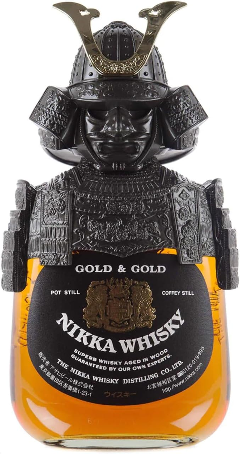 Nikka Gold & Gold Samurai Armour & Helmet Blended Japanese Whisky 750 Ml @ 43% Abv