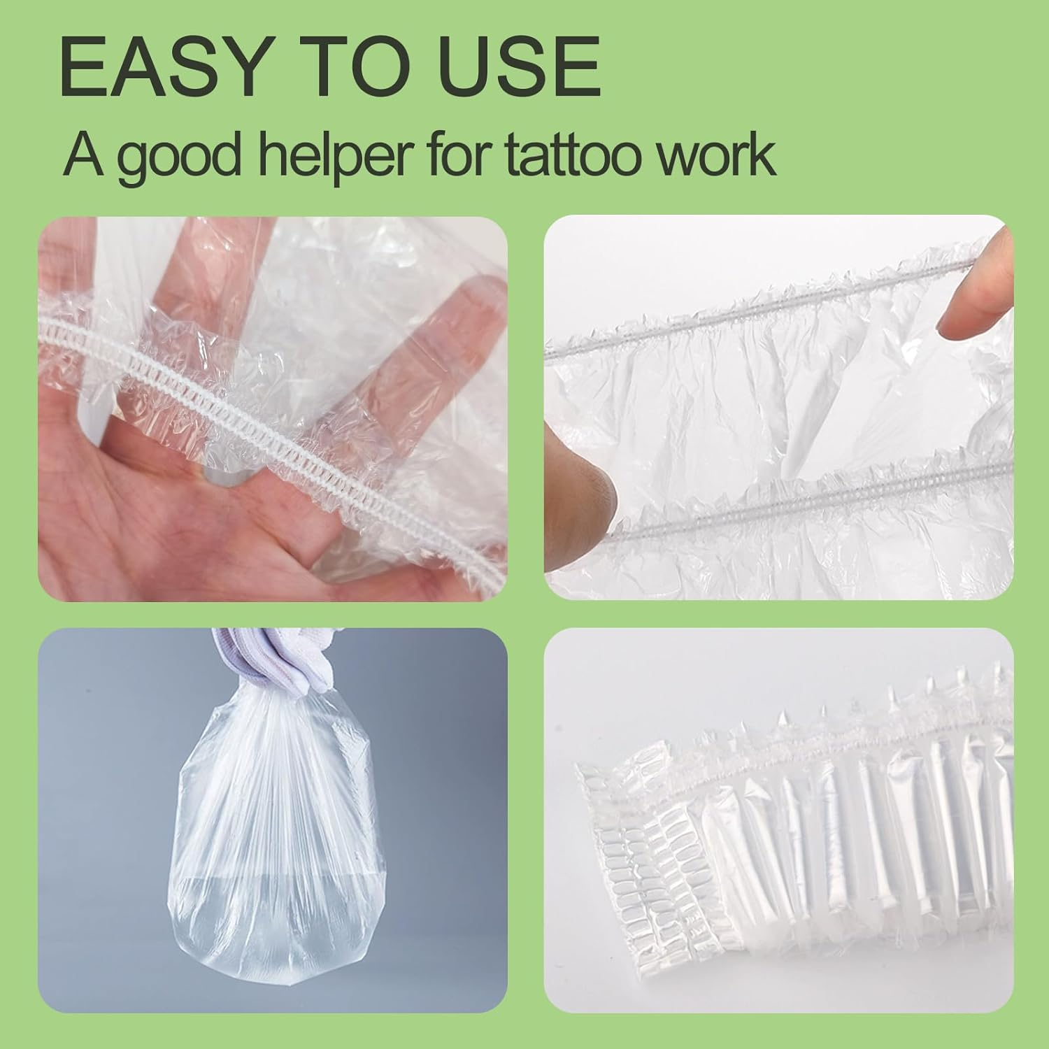 Disposable Arm Rest Tray Liner, Stand Cover with Elastic, Easy to Use for Most Tattoo Trays (11In*12.6In, Week Length 41In) image number 4