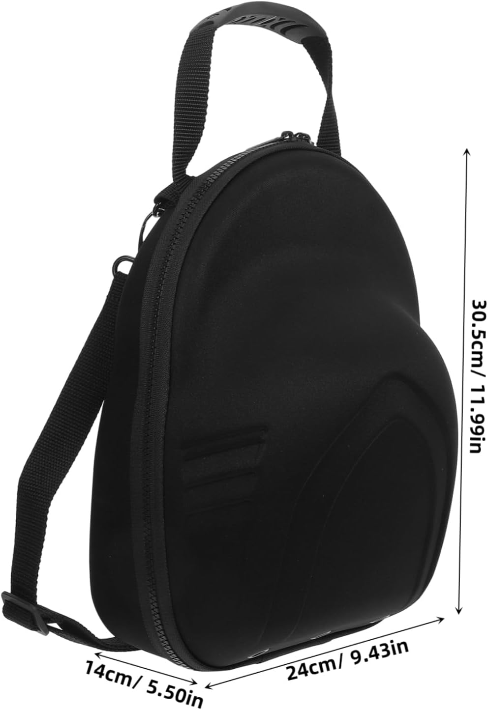 TOGEVAL Cap Storage Bag for Baseball Hats Travel Case Adjustable Shoulder Strap Hard Eva Material Organizer Box for Travel image number 4