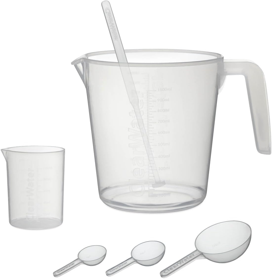 Clearwater CH0032 Measuring Set for Swimming Pool and Hot Tub Chemical Treatment, Transparent, 19.5 Cm*13.0 Cm*18.0 Cm