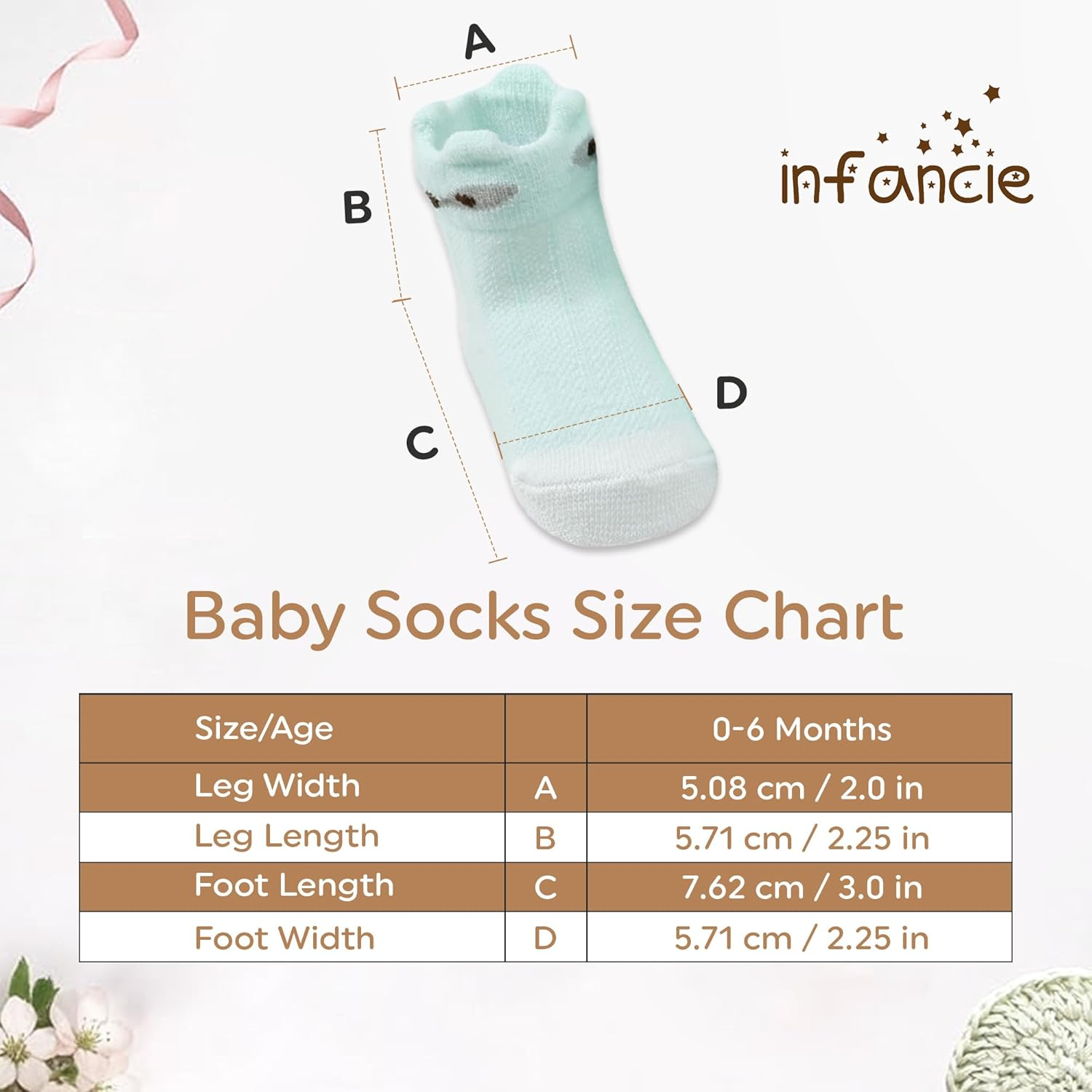 Organic Baby Grip Socks 7-Pack &ndash; Non-Slip Cotton Ankle Socks with Cute Animal Prints for Boys & Girls, Warm Slipper Socks image number 6