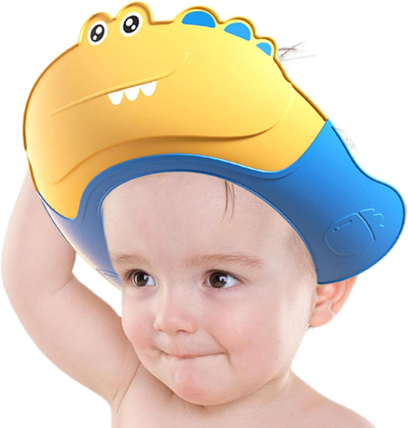 Baby Shower Shield, Safe Shampoo Protection Cap, Safe Shampoo Protection, Cartoon Shield, Soft Bathing Cap with Eye & Ear Protection, Makes Bath More Fun