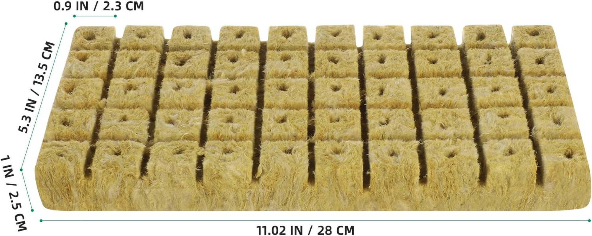 GANAZONO Cubes Plugs Cubes Plugs Cubes Plugs 100Pcs Hydroponic Cubes Garden Cubes Starter Plugs for Soilless Cultivation Hydroponic Hydroponic Cubes Plugs Garden Supplies image number 2