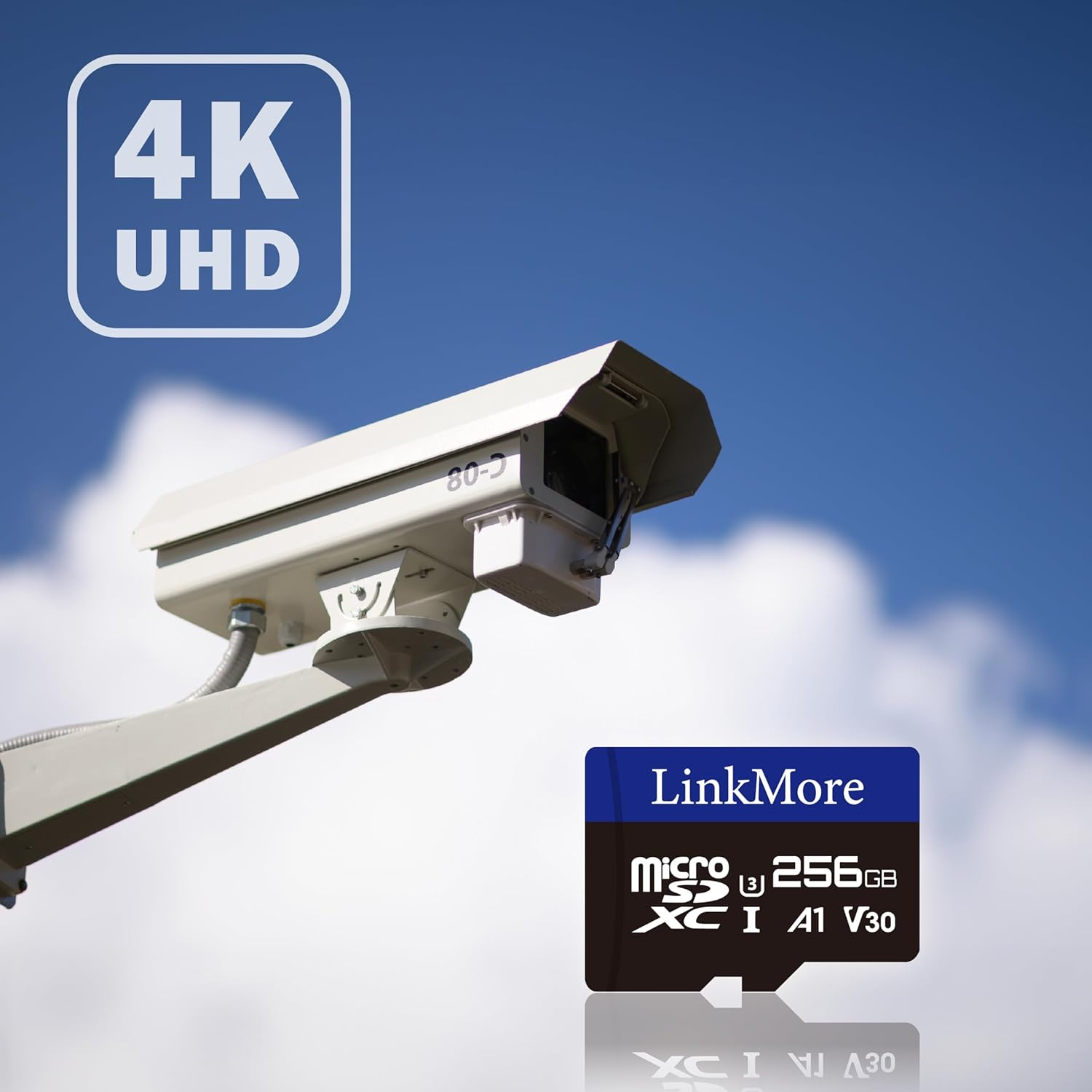 Linkmore 256GB Micro SDXC Card, A1, UHS-I, U3, V30, Class 10 Compatible, Read Speed up to 100 Mb/S,Write Speed up to 75 Mb/S, SD Adapter Included image number 4