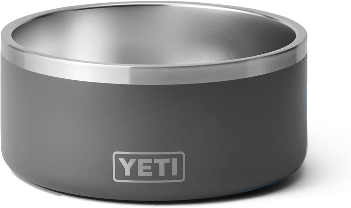 YETI Boomer 8, Stainless Steel, Non-Slip Dog Bowl, Holds 64 Ounces, White