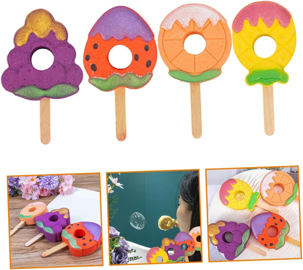 UTHCLO 4Pcs Rich Foaming Aroma Bath Salt Shape for Boys and Girls Foot Bath Moisturizing Smooth Skin Portable image number 4