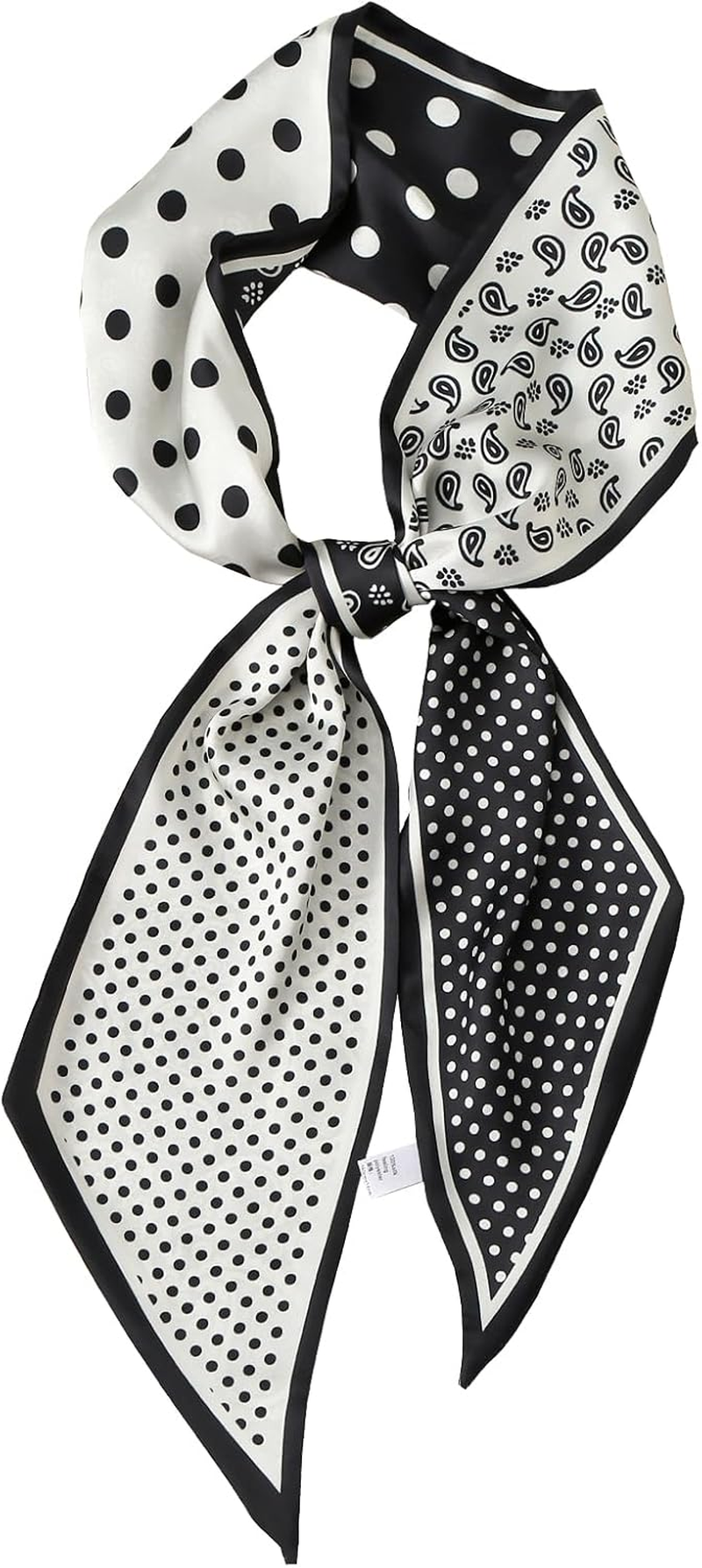 59" Long Silk Head Scarf for Women Neck Scarf Belt Satin Scarf for Hair Lightweight Purse Scarf