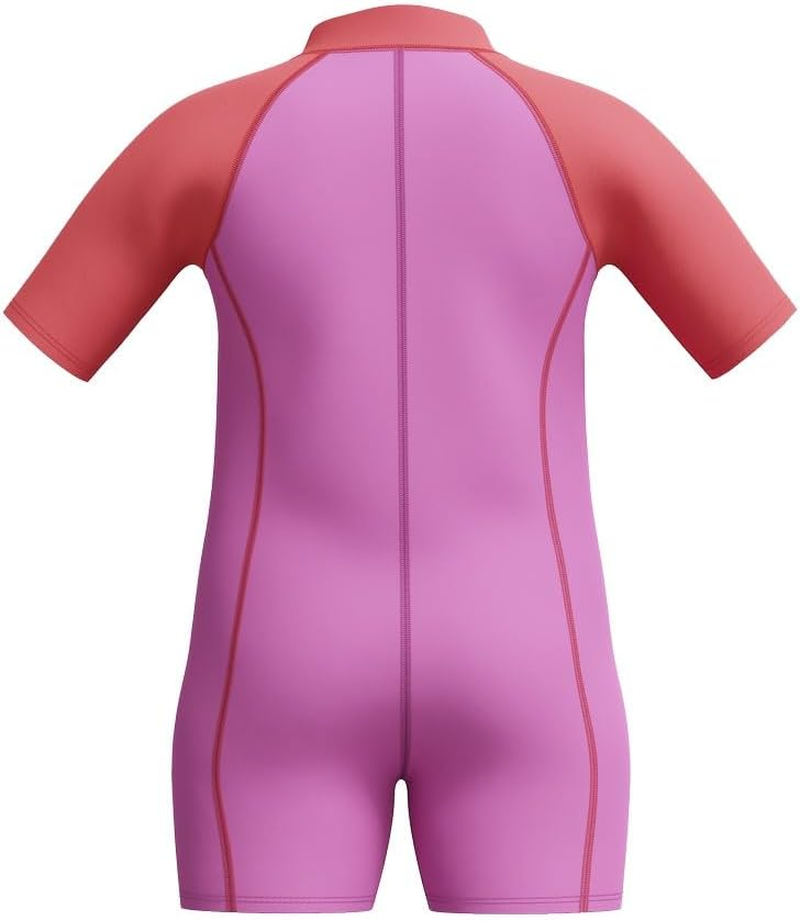 Speedo Girl'S Learn to Swim Neoprene Swimsuit, Neon Violet, 3 image number 4