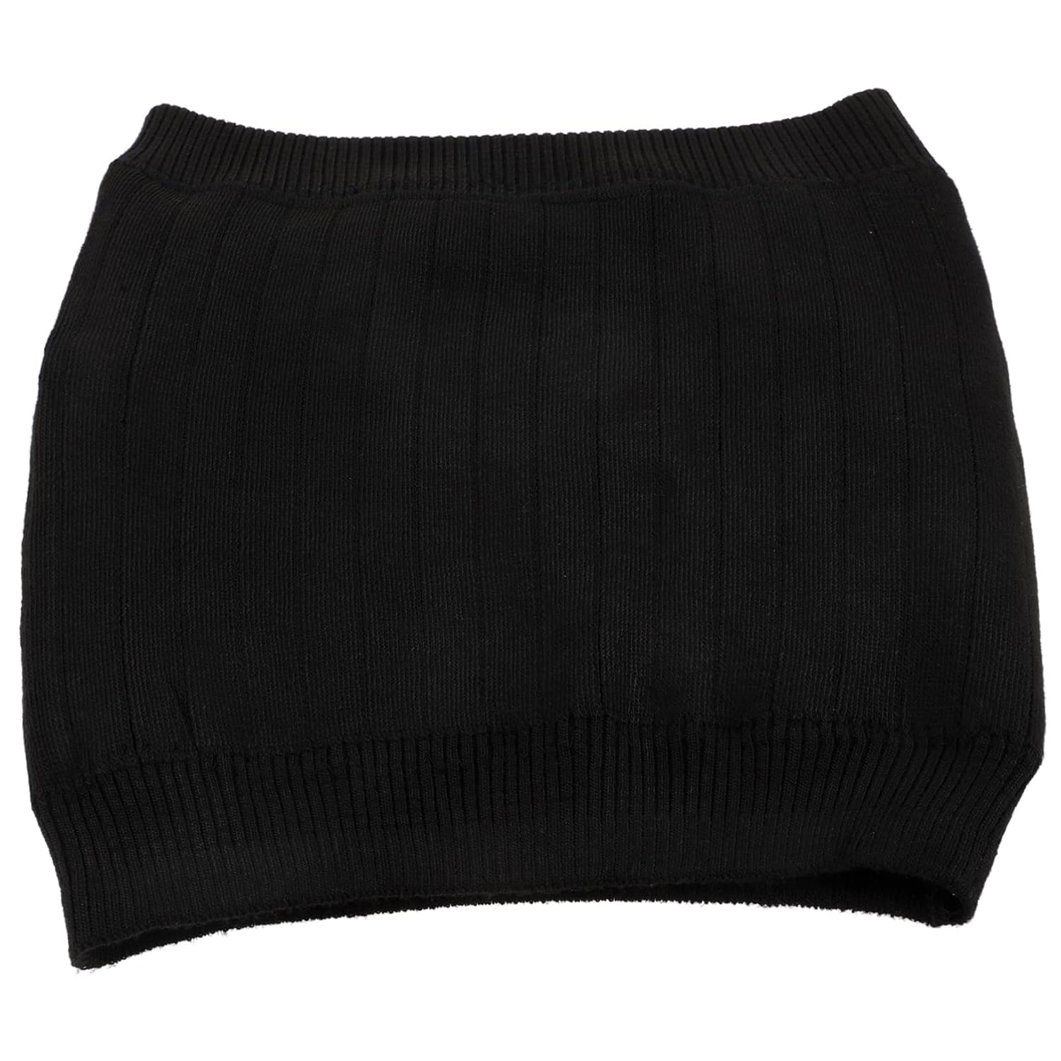 360&deg; Lambswool Waist Belt Winter Heated Waist Support Kidney Protector Thickened Thermal Belly Warmer for Men and Women Black image number 1