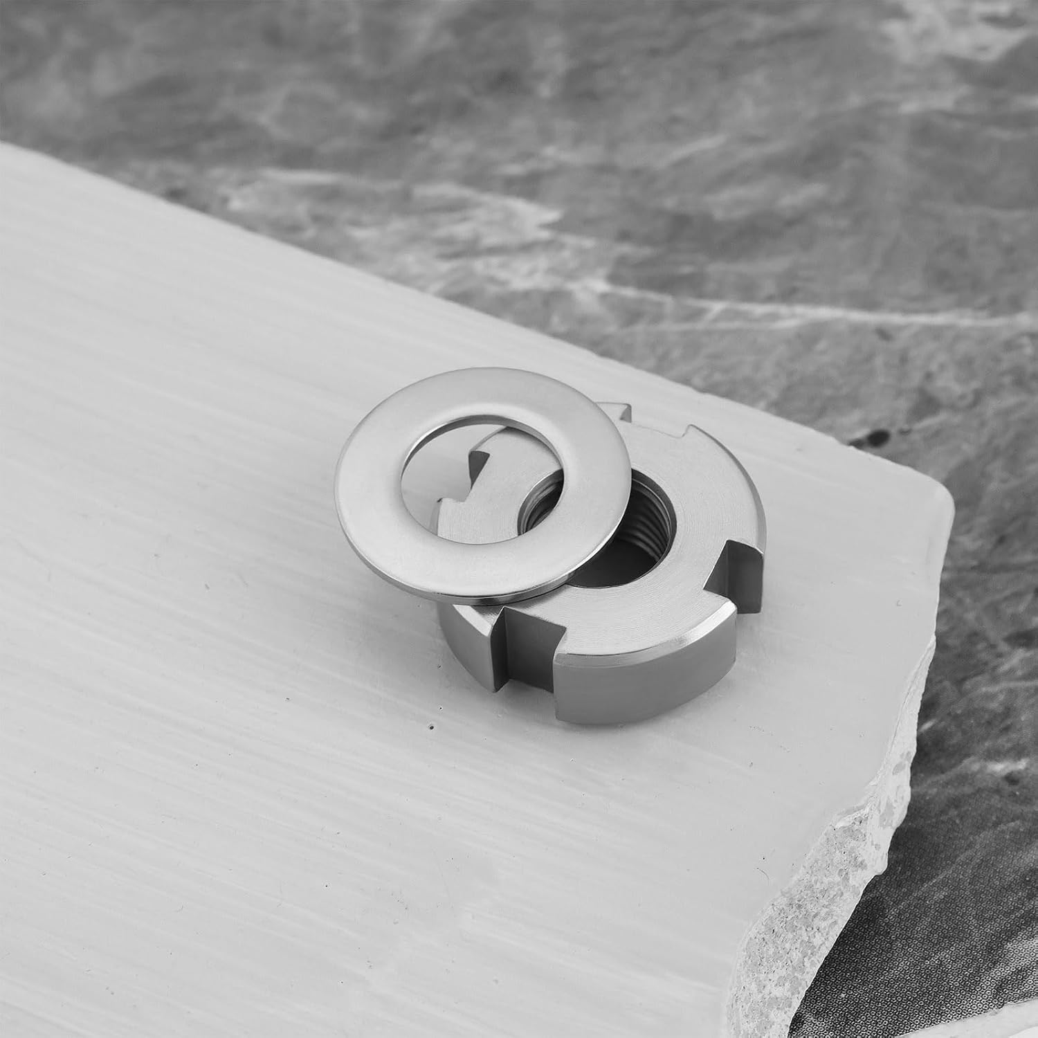 YINETTECH Bicycle Metal Swing Arm Axle Nut behind Axle Nut Spindle Nut Jackshaft Nut Compatible with Surron Light Bee Swingarm 22X10X8Mm (Sliver) image number 6