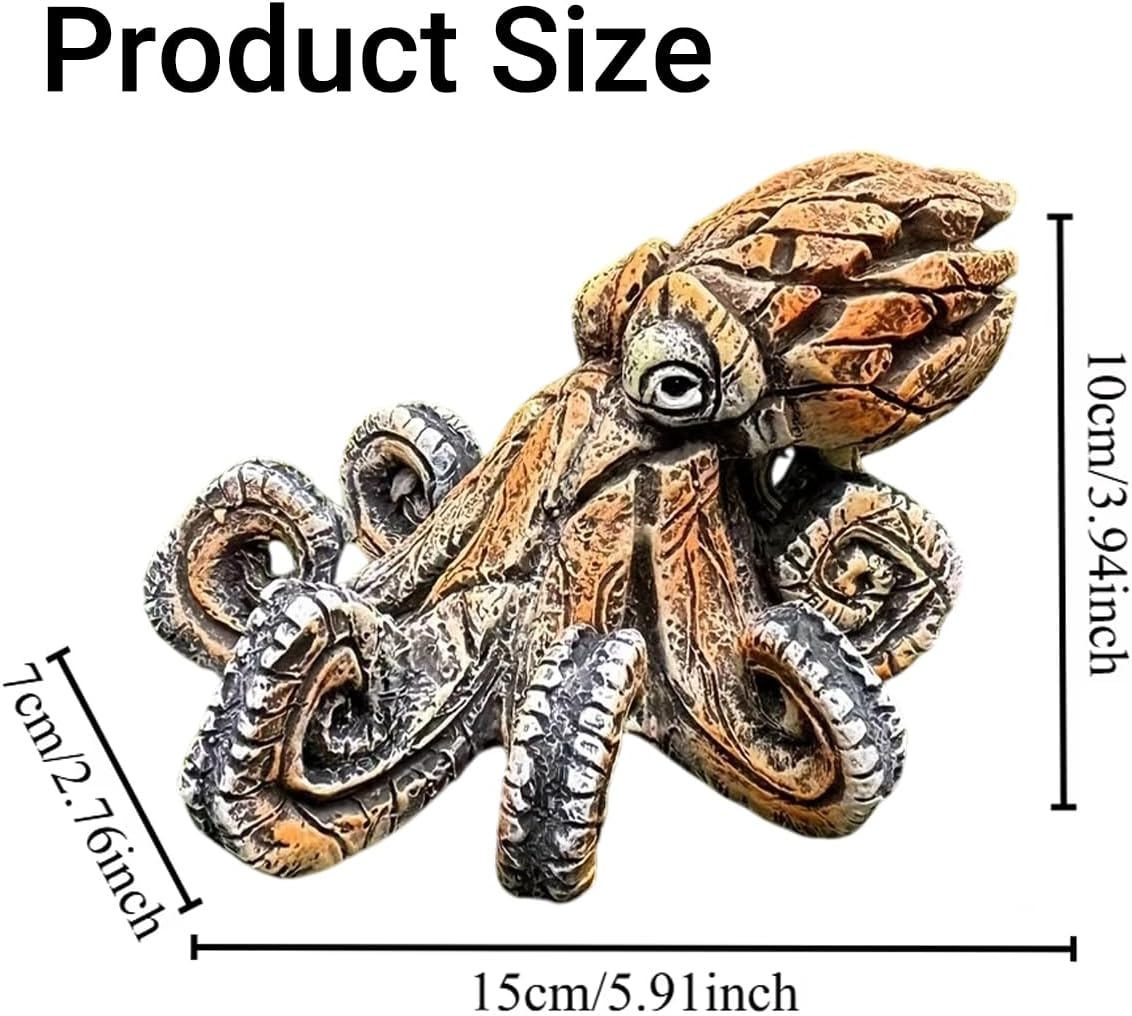 Cross-Border New Octopus Home Outdoor Fish Tank Scene Layout Decorative Art Crafts Ornaments