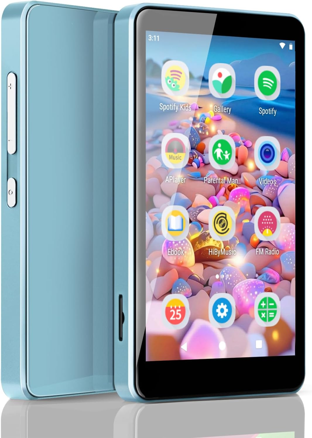 MP3 Player for Kids with Parental Controls, Spotify Kids, Spotify, Audible, Amazon Music, Libby, 4.0&rdquo; IPS MP4 Music Player up to 512GB (Blue) image number 6