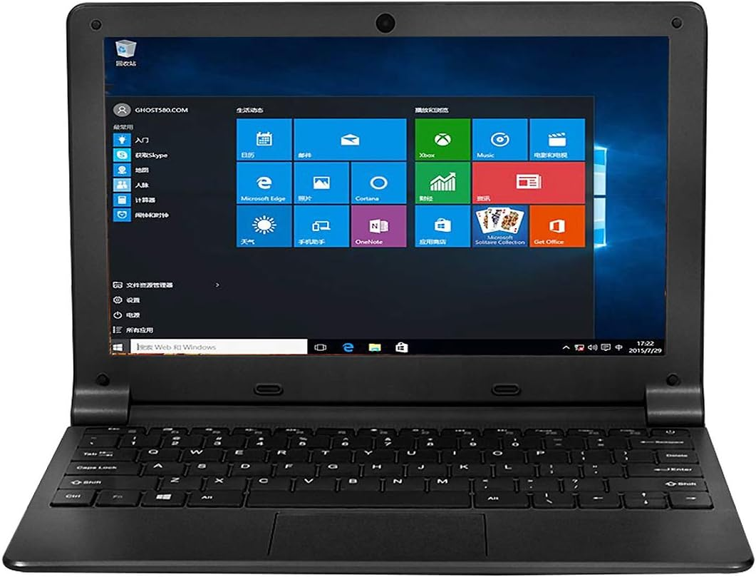 HSW 10.1-Inch Windows 10 Laptop Network with Atom Z8350 1.44Ghz Quad Core Processor,2Gb RAM, 32GB Storage, Support Wifi,Hdmi,Camera and 128GB TF Card Extension Computer (Black)