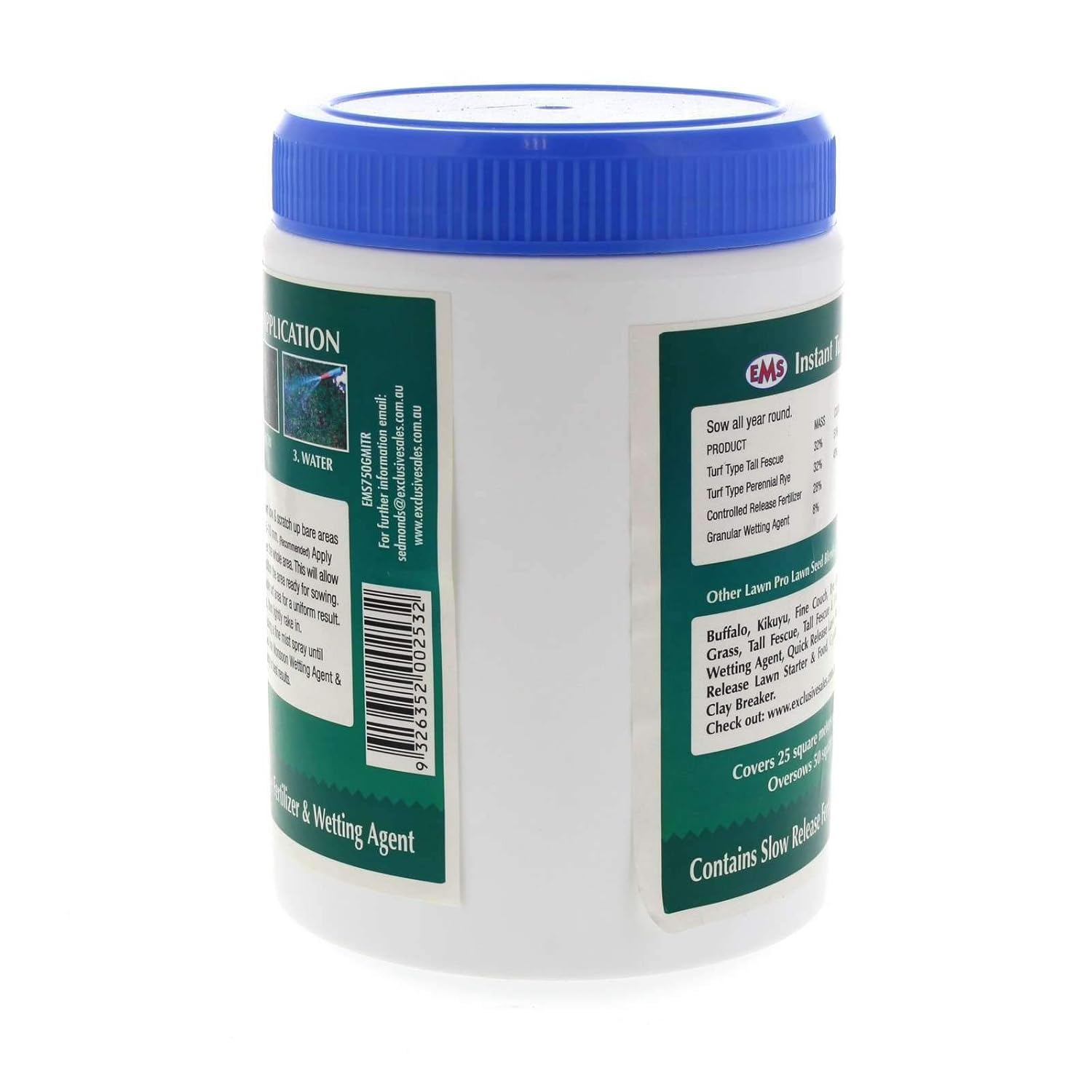 Lawn Pro Instant Turf Repair Blend Grass Seed 750Gm EMS Garden Premium Quality