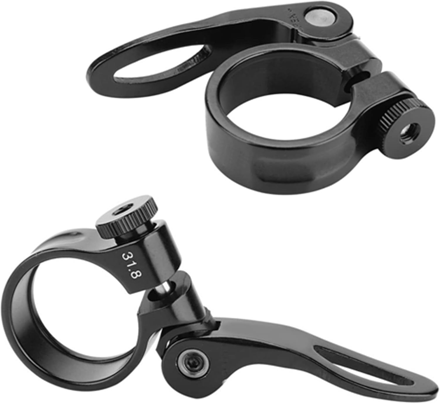 CX-18 Easy Installation Post Clamp for Road Bike Quick Release Seatpost Clamp Black (31.8Mm) - Black image number 4