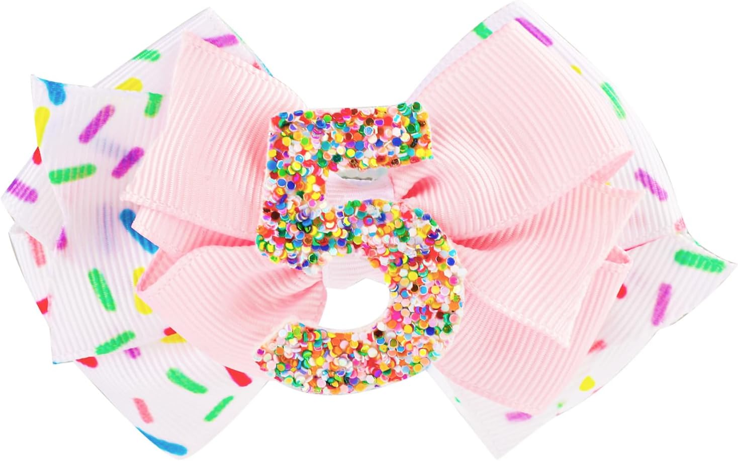 Pink Bow Birthday Hat, Elastics Baby Girl Bow Birthday Hair Bows Baby Bow Headbands Baby Hair Bows Hair Accessories Birthday Pink Bow Party Decorations for Baby Girl (5) image number 6