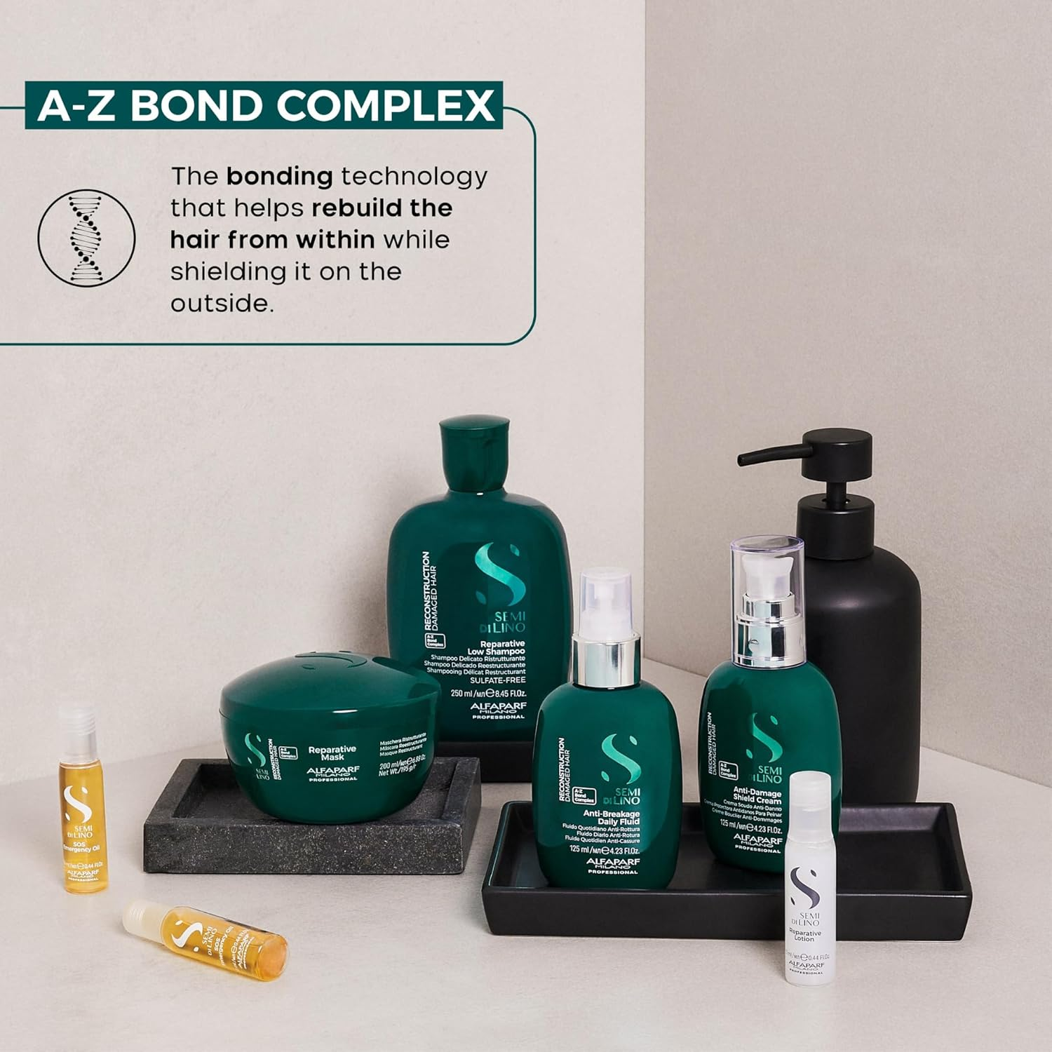 Alfaparf Milano Semi Di Lino Reconstruction SOS Emergency Oil - Hair Oil Nourishes and Restructures Hair Fiber - Anti-Breakage - 6 X 0.44 Oz image number 6