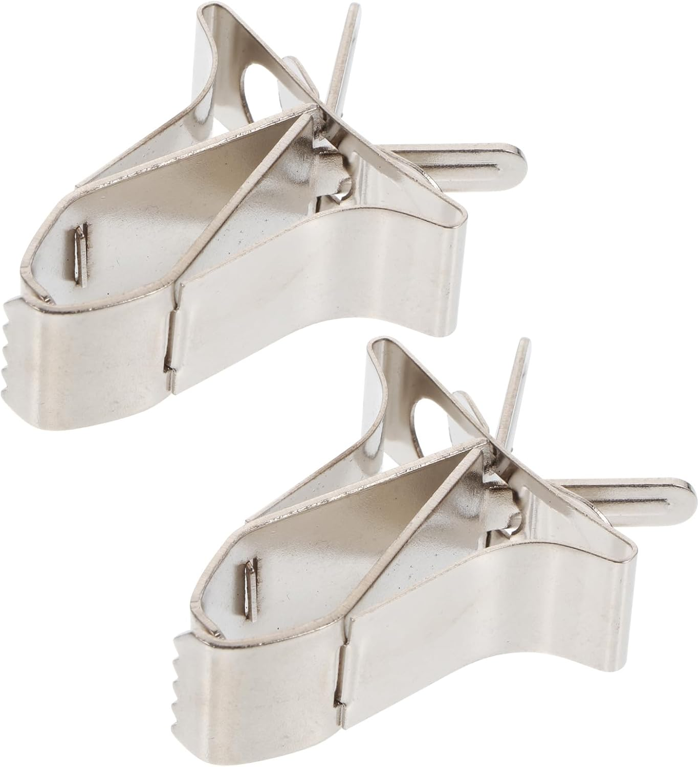 INOOMP 2Pcs Stainless Steel Clamps for Birds Vegetable Clips for Bird Cage Fruit Clips for Pet Parrot Multi-Function image number 1