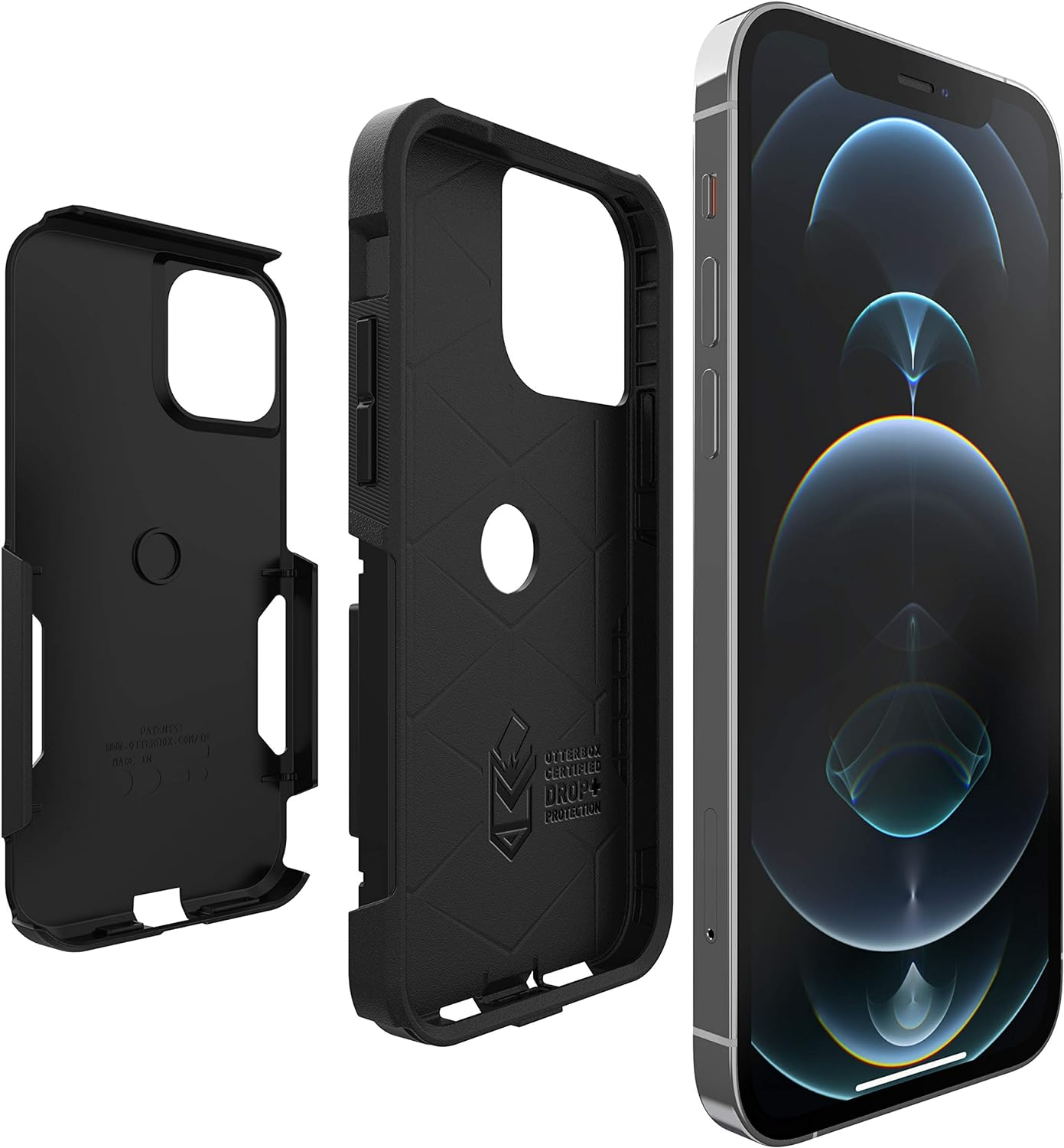 Otterbox Iphone 12 & Iphone 12 Pro Commuter Series Case - Black, Slim & Tough, Pocket-Friendly, with Port Protection - Blue image number 6