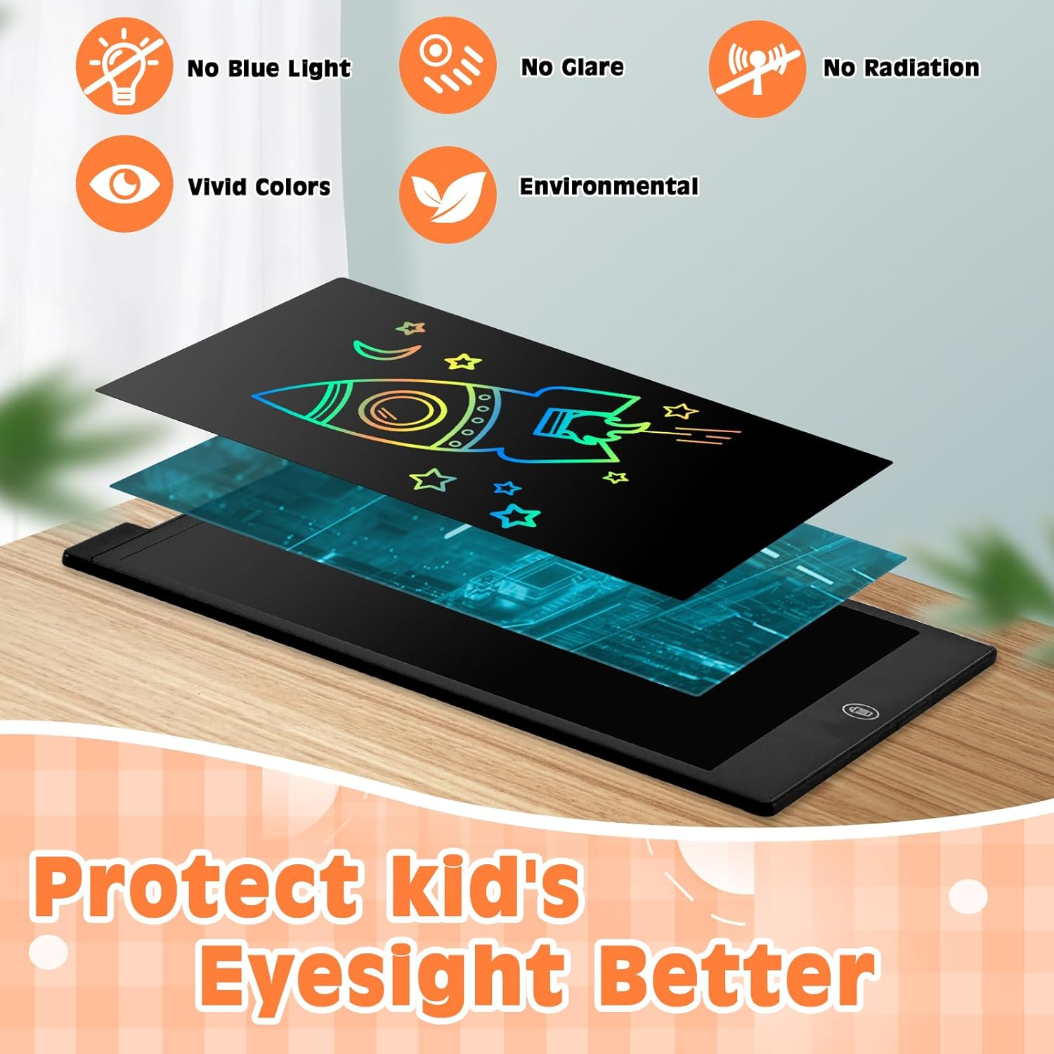 12 Inch LCD Writing Tablet for Kids Toddlers, Drawing Pad Toys for 3 4 5 6 7 8 Year Old Girls Boys, Doodle Board Travel Essentials Christmas Birthday Children Gifts - Pink-12 In image number 4