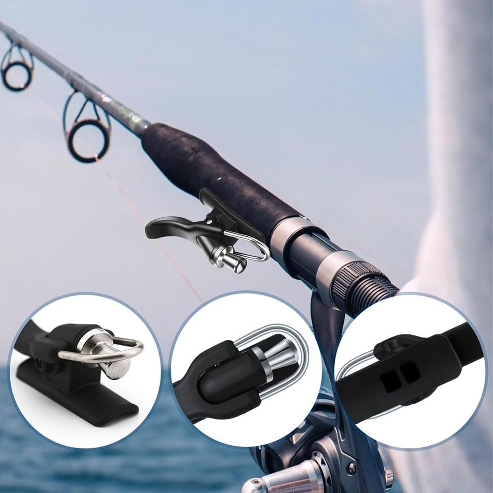 Elqater Cast Cannon Surf Fishing Trigger,4 Pcs Aid Sea Fishing Casting Trigger,Cast Ease Pro Fishing for Sea Shore Beach Fishing image number 4