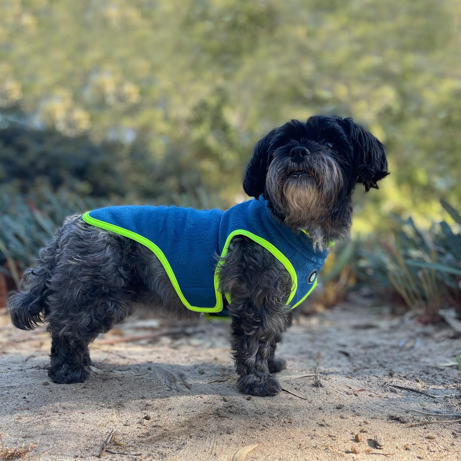 Huskimo Perisher Duo Dog Fleece Jacket, Tasman Blue, 52.5Cm image number 5