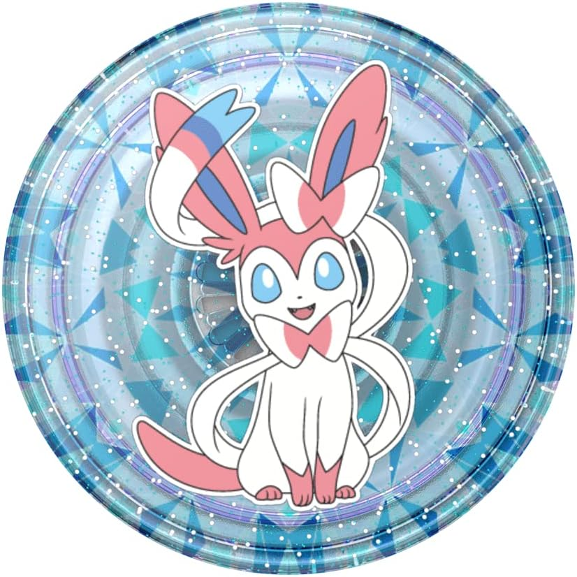 Popsockets: Popgrip - Expanding Stand and Grip with a Swappable Top for Smartphones and Tablets - Pok&eacute;mon - Diamond Sylveon Glitter Graphic - Bulbasaur Nap image number 2