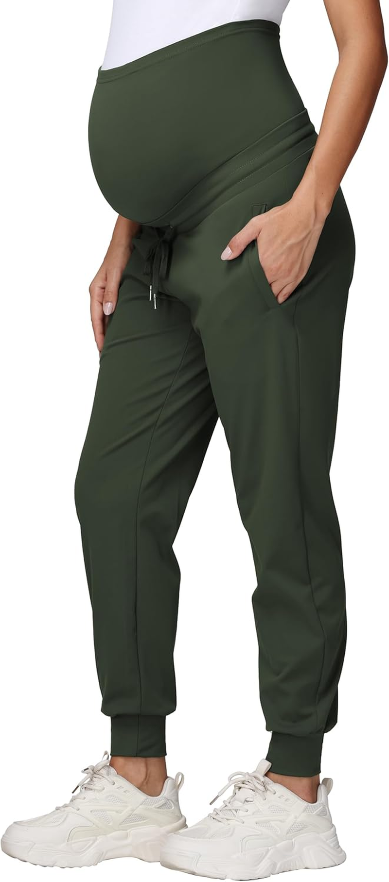 Women'S Maternity Jogging Bottoms Sweatpants Drawstring Pockets Pregnancy Trousers Running Lounge Workout Trousers