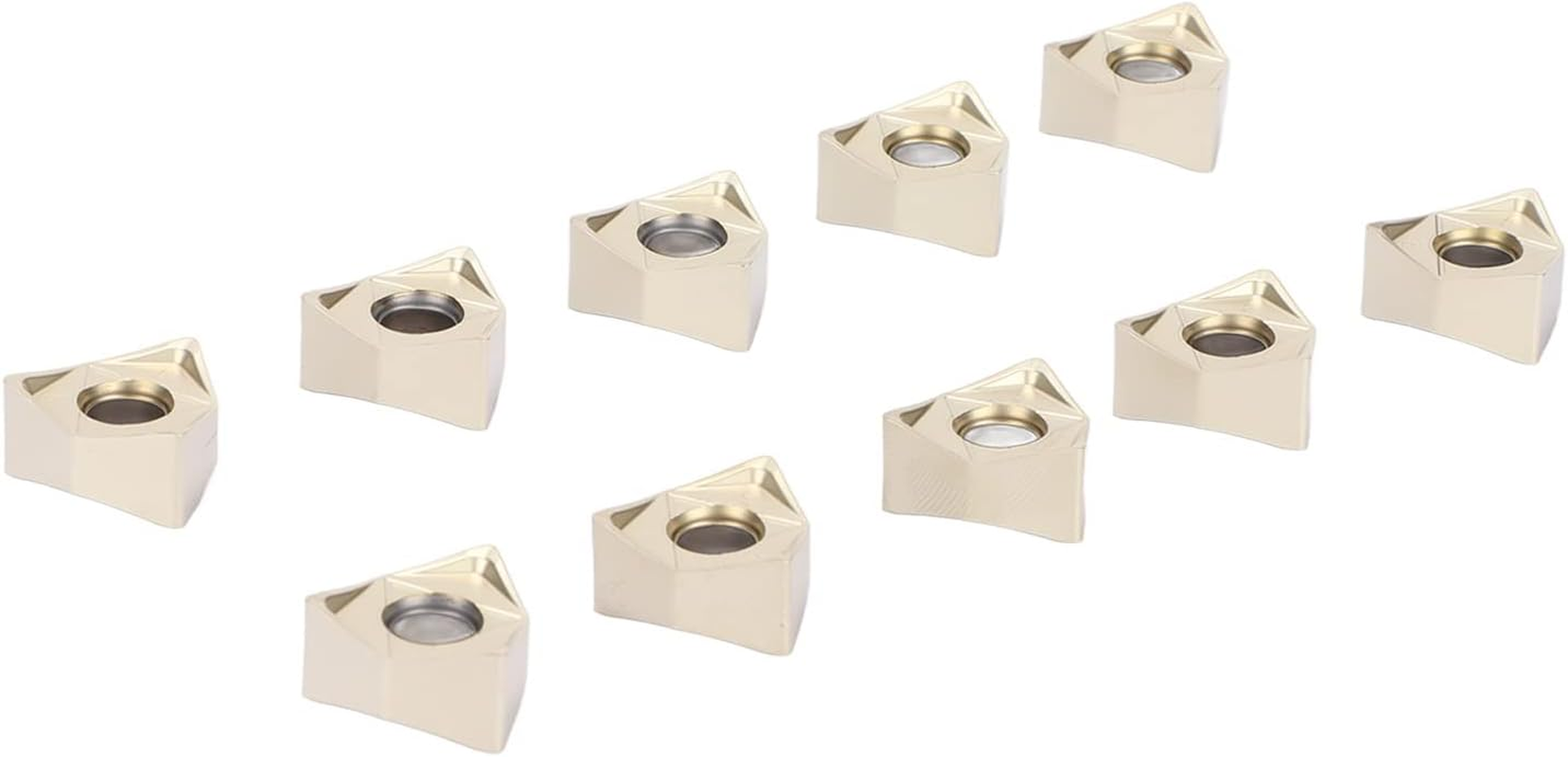 10 Pcs Indexable Carbide Inserts Silver Coated Lathe Turning Blades Wear High Precise Insert Cutter image number 6