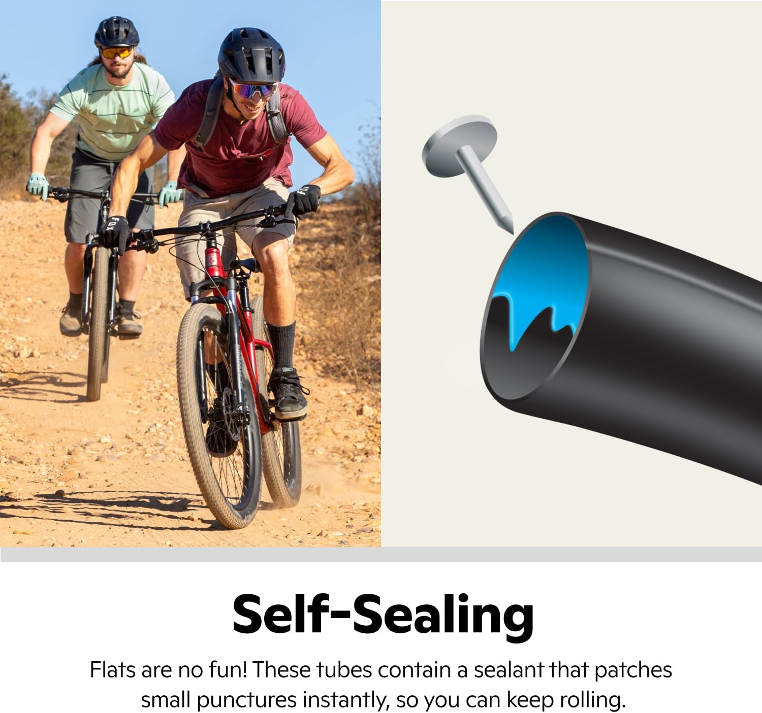 Schwinn Replacement Bike Tube Schrader Valve, Standard and Self Sealing Options, Multiple Sizes image number 3