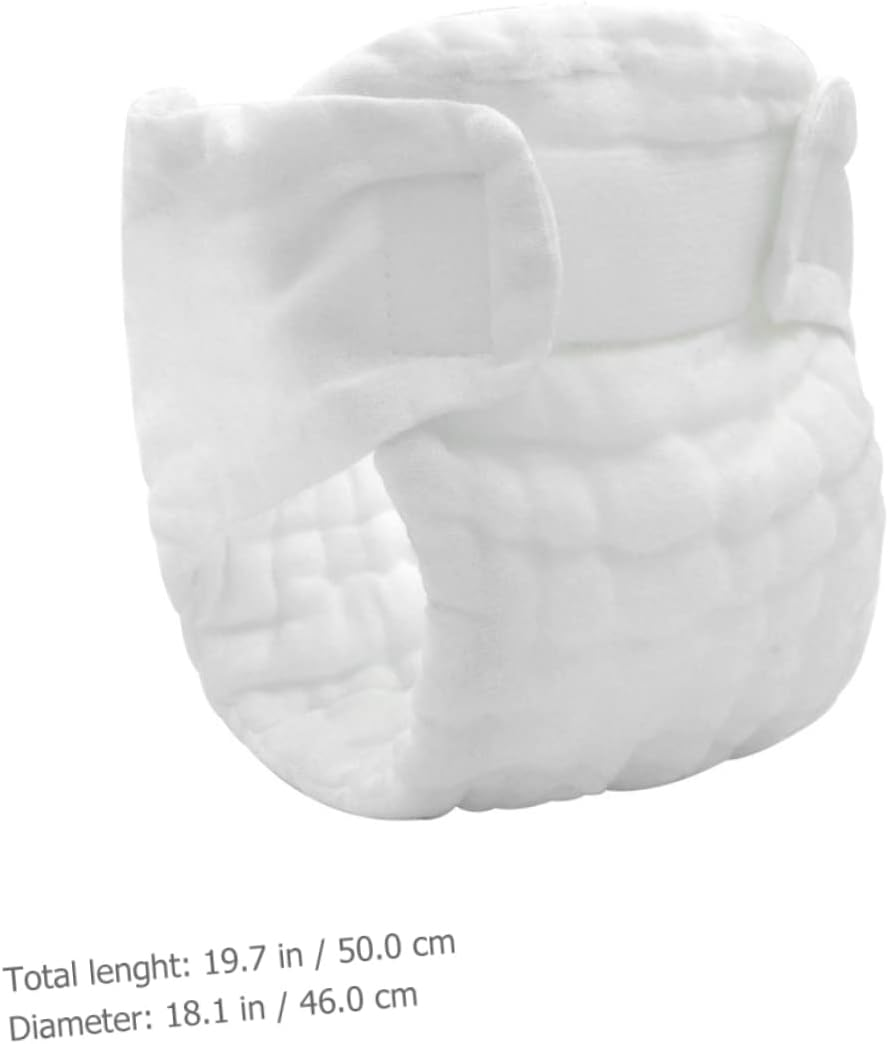 KOMBIUDA Reusable Newborn Cloth Diapers Breathable Inserts for Babies, Washable Baby Cloth Diaper Pants, Size L 50X46Cm Suitable for 15-25Lb, 5Pcs Set image number 5