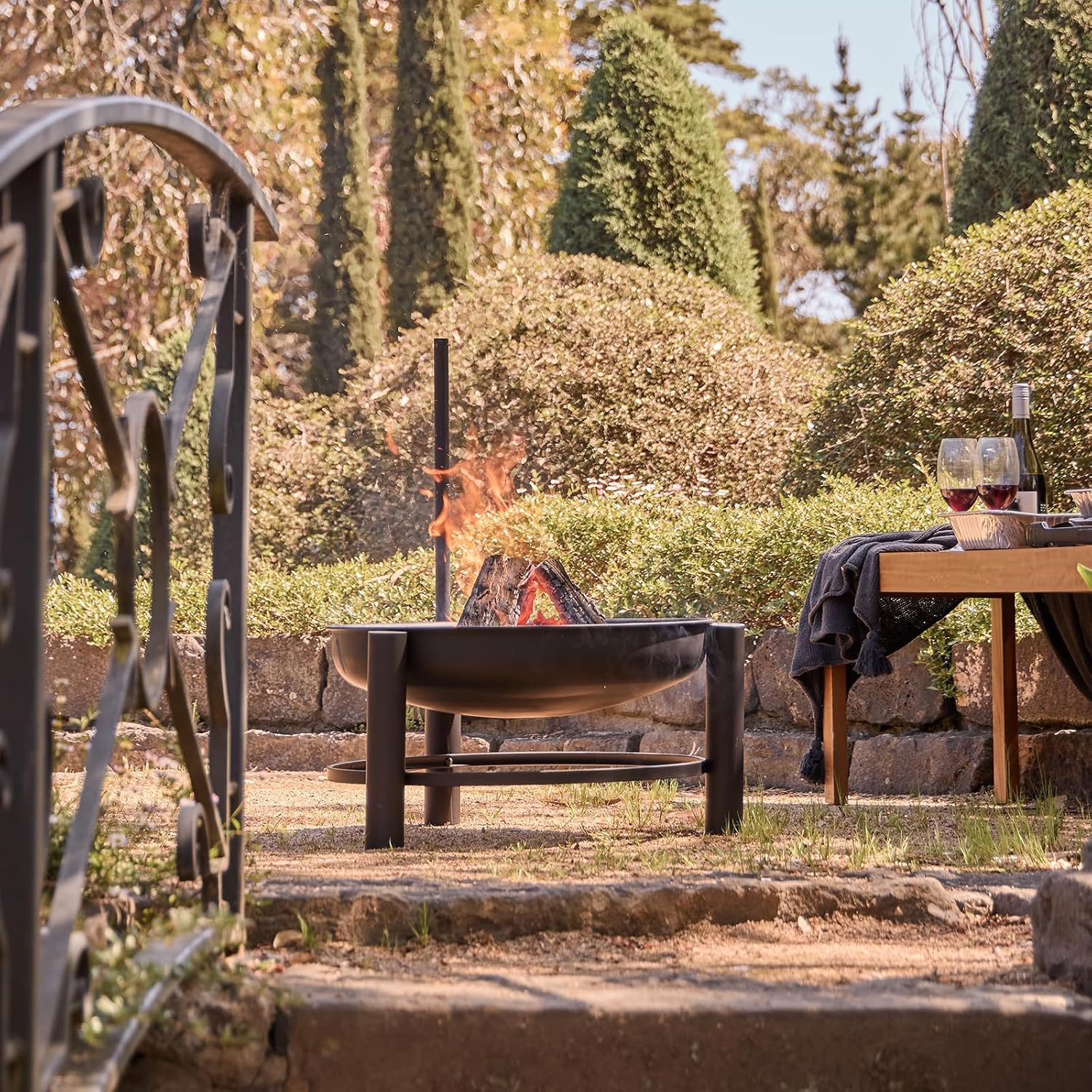 Glow Carolina Fire Pit with Grill image number 3