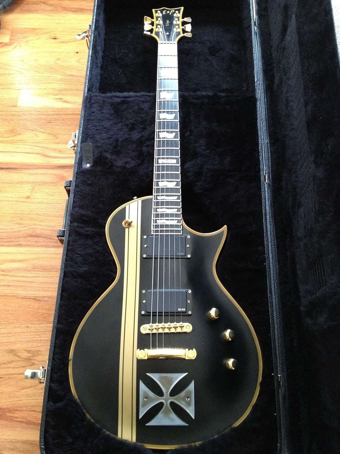 Inlaystickers for Guitars & Bass - James Hetfield (Metallica) Iron Cross, B-139HIC image number 3