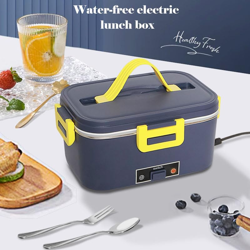12V/24V Portable Food Warmer Stove for Car, Truck, 4WD, Blue, Non-Stick Coating image number 2