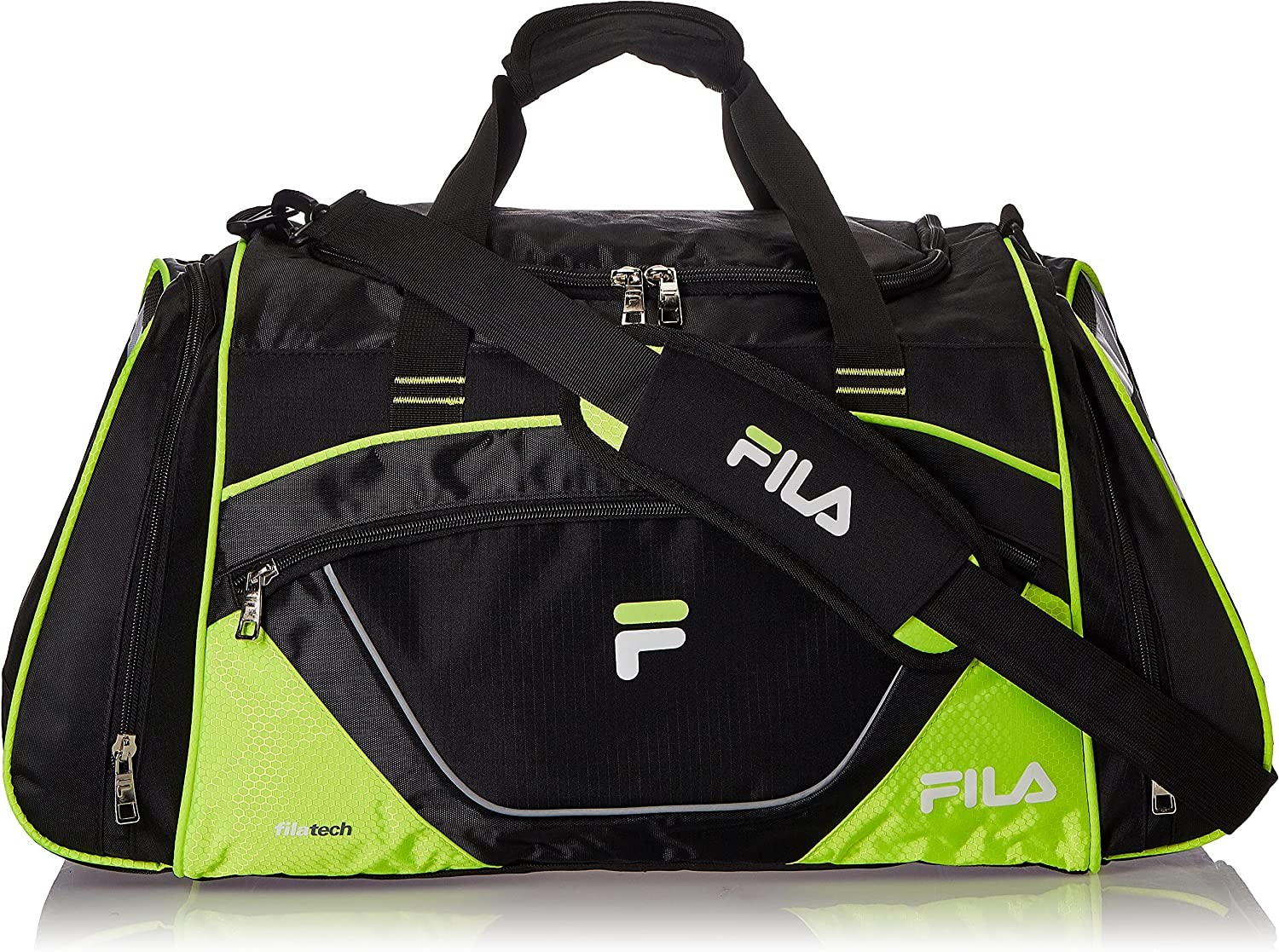Fila Acer Large Sport Duffel Bag, Black Charcoal, Black Charcoal, Acer Large Sport Duffel Bag