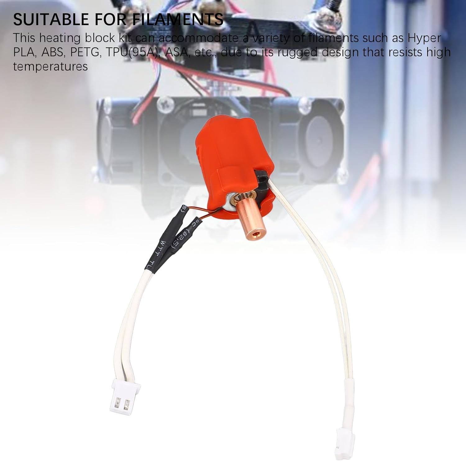 Ceramic Heating Block Hotend Kit for Ender-3 V3 KE Hotend Upgrades Kit,300℃ High Temperature Resistant, 600Mm/S High Speed Printing, All Metal High Thermal Conductivity