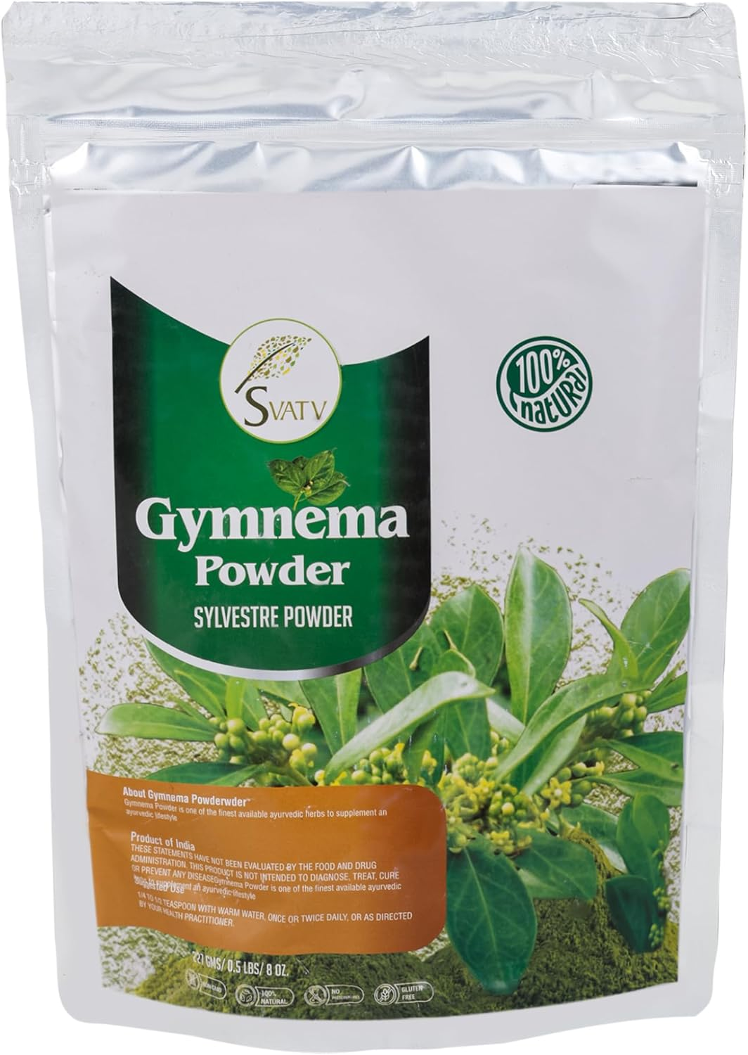 SVATV Gymnema Powder | Gymnema Sylvestre | Gurmar Powder | Meshashringi Powder | 227G, Half Pound image number 2