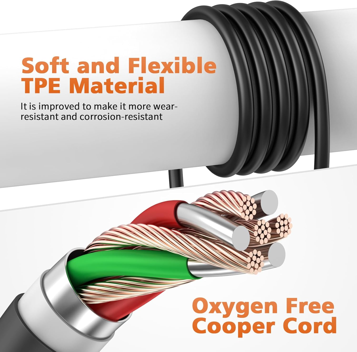 USB C Earbuds over Ear Headphones for Google Pixel 8 Pro 7 6A Iphone 15 plus Samsung S24 Ultra S23+ Open Ear Headset Wired Type USB-C Sport Earphone with Microphone Volume Control Rotatable Earhook image number 2