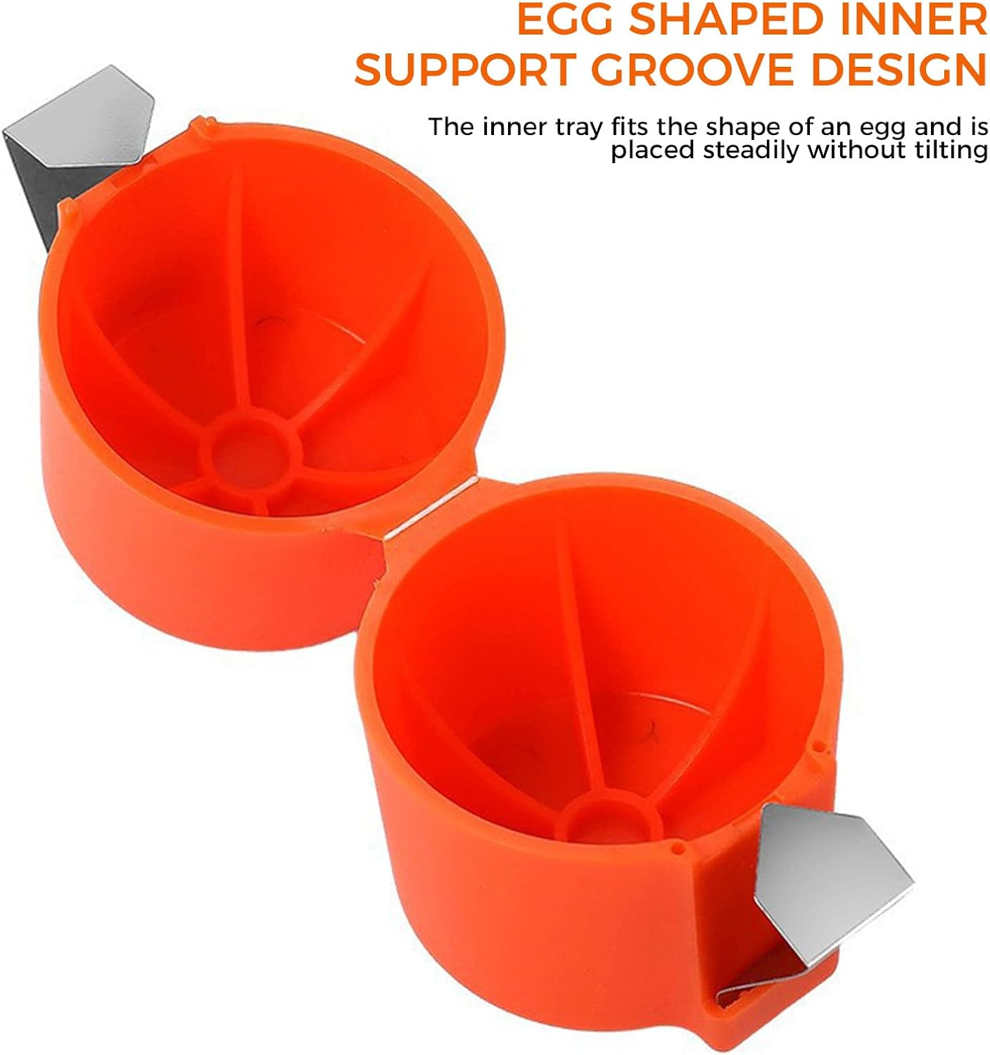 3 Egg Shellers, Boiled Egg Peelers, Raw and Boiled Egg Slicers, Cooking and Baking Kitchen Utensils, Handheld Stainless Steel Tools image number 1