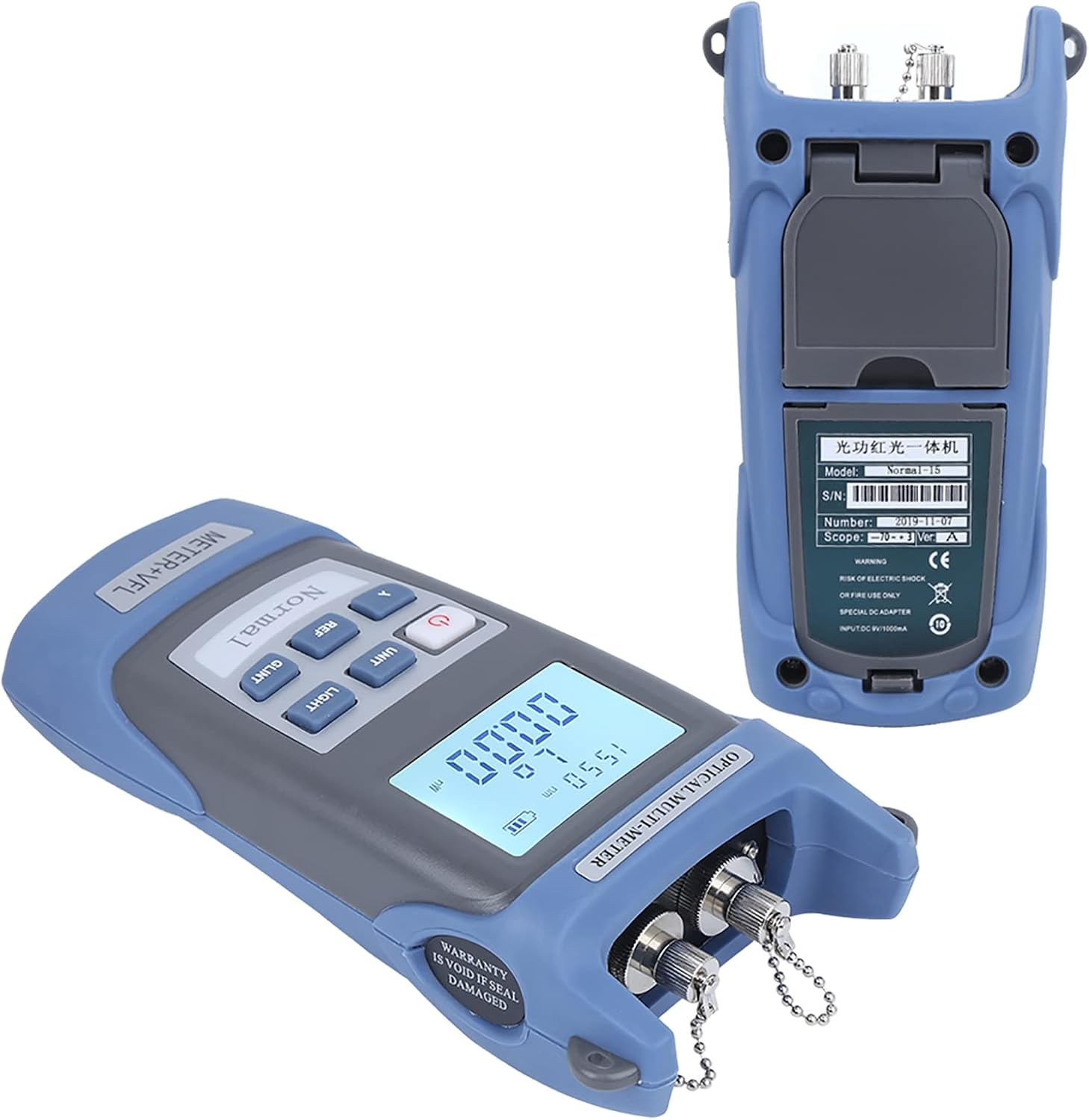 ASHATA Fiber Optical Power Meter, 15KM Visual Fault Locator, Fiber Optic Cable Tester, Universal Interface, Engineering Plastic Handle image number 5