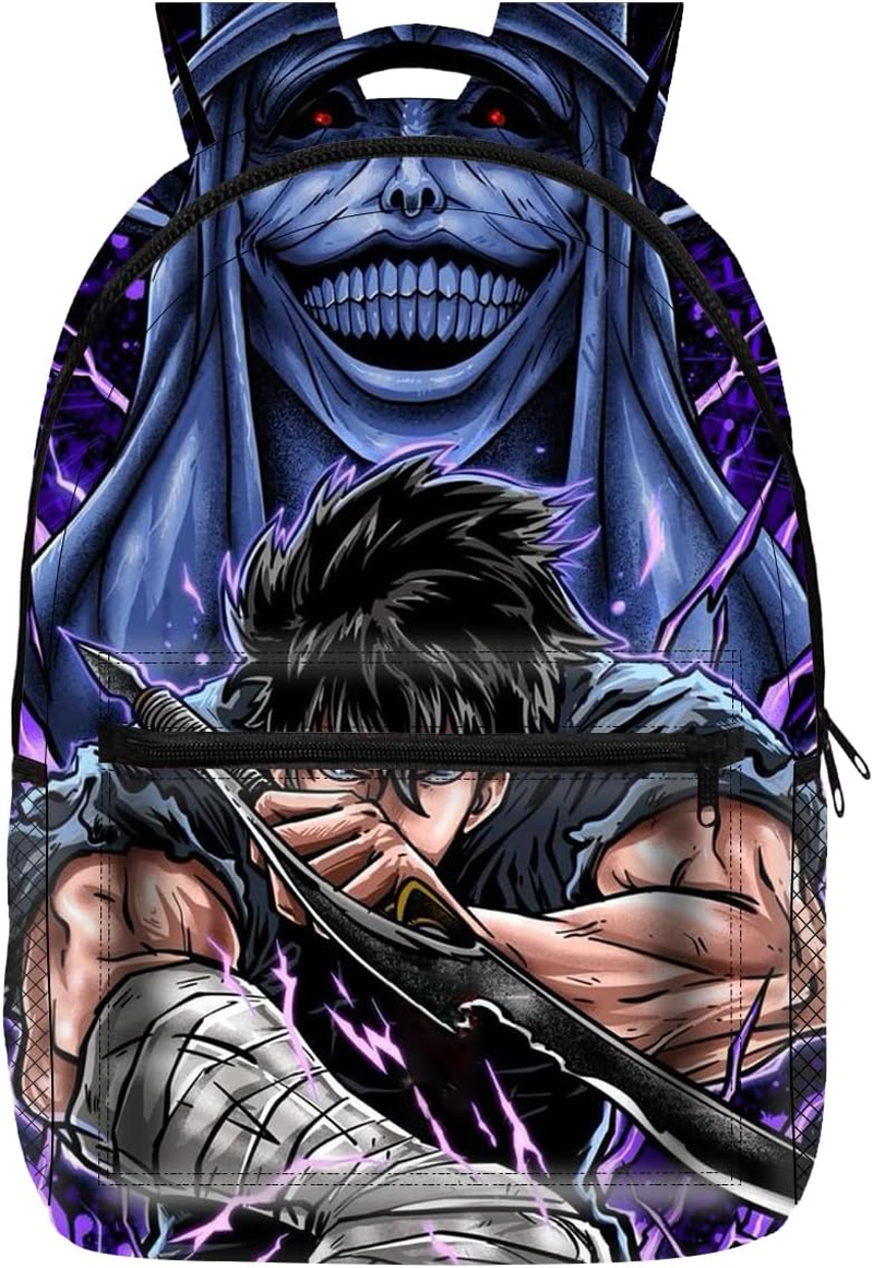 UBBY Solo Leveling 3D Printed Children'S School Backpack for Students - 41 X 30 X 14 Cm (16 Inches) Cool Style School Backpack Children'S Backpacks for Teenagers & Children Book Bags